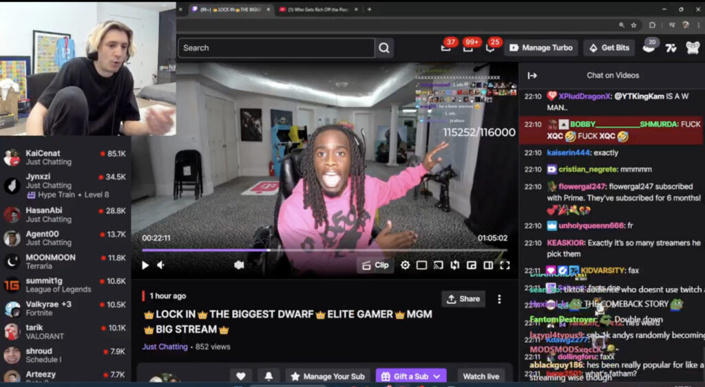 xqc kai cenat viewbotting